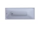 AQUATEK Мия Ванна пристенная прямоугольная без панелей, каркаса и слив-перелива размер 130x70 см, белый - фото 222919
