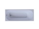 AQUATEK Лугано Ванна пристенная прямоугольная без панелей, каркаса и слив-перелива размер 160x70 см, белый - фото 222953