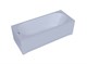 AQUATEK Либерти Ванна пристенная прямоугольная без панелей, каркаса и слив-перелива размер 150x70 см, белый - фото 222962