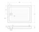 BELBAGNO Душевой поддон прямоугольный акриловый размер 120x90 см, белый - фото 223867