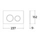 SINTESI СЕТ Система инсталляции для унитаза с подвесным унитазом, клавишей смыва и сиденьем микролифт, хром - фото 224414