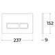 SINTESI СЕТ Система инсталляции для унитаза с подвесным унитазом, клавишей смыва и сиденьем микролифт, хром - фото 224444