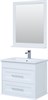 AQUANET Комплект мебели  подвесной / напольный для ванной Бостон М 80 белый матовый - фото 225029
