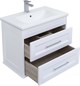 AQUANET Комплект мебели  подвесной / напольный для ванной Бостон М 80 белый матовый - фото 225031