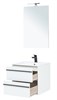 AQUANET Мебель для ванной подвесная Lino 60 белый матовый - фото 225133