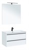 AQUANET Мебель для ванной подвесная Lino 90 белый матовый - фото 225180