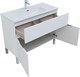 AQUANET Мебель для ванной напольная напольнаяАлвита New 100 1 ящик, 2 дверцы, белый матовый - фото 225452