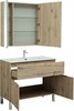 AQUANET Мебель для ванной напольная Алвита New 100 1 ящик, 2 дверцы, дуб веллингтон белый - фото 225462