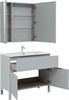 AQUANET Мебель для ванной напольная напольнаяАлвита New 100 1 ящик, 2 дверцы, серый - фото 225474
