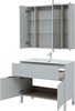 AQUANET Мебель для ванной напольная напольнаяАлвита New 100 1 ящик, 2 дверцы, серый - фото 225477
