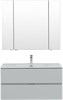 AQUANET Мебель для ванной подвесная Алвита New 100 2 ящика, серый - фото 225524