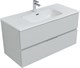 AQUANET Мебель для ванной подвесная Алвита New 100 2 ящика, серый - фото 225527