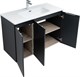 AQUANET Мебель для ванной подвесная Алвита New 100 3 дверцы, антрацит - фото 225533