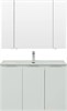 AQUANET Мебель для ванной подвесная Алвита New 100 3 дверцы, белый матовый - фото 225543