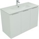 AQUANET Мебель для ванной подвесная Алвита New 100 3 дверцы, белый матовый - фото 225545