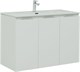 AQUANET Мебель для ванной подвесная Алвита New 100 3 дверцы, белый матовый - фото 225546