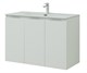 AQUANET Мебель для ванной подвесная Алвита New 100 3 дверцы, белый матовый - фото 225549