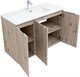 AQUANET Мебель для ванной подвесная Алвита New 100 3 дверцы, дуб веллингтон белый - фото 225560