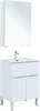 AQUANET Мебель для ванной напольная напольнаяАлвита New 60 1 ящик, 2 дверцы, белый матовый - фото 225584