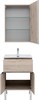 AQUANET Мебель для ванной напольная напольнаяАлвита New 60 1 ящик, 2 дверцы, дуб веллингтон белый - фото 225601