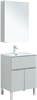 AQUANET Мебель для ванной напольная напольнаяАлвита New 60 1 ящик, 2 дверцы, серый - фото 225605