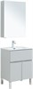 AQUANET Мебель для ванной напольная напольнаяАлвита New 60 1 ящик, 2 дверцы, серый - фото 225606