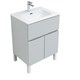 AQUANET Мебель для ванной напольная напольнаяАлвита New 60 1 ящик, 2 дверцы, серый - фото 225609