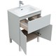 AQUANET Мебель для ванной напольная напольнаяАлвита New 60 1 ящик, 2 дверцы, серый - фото 225615