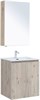AQUANET Мебель для ванной подвесная Алвита New 60 2 дверцы, дуб веллингтон белый - фото 225638