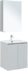 AQUANET Мебель для ванной подвесная Алвита New 60 2 дверцы, серый - фото 225652