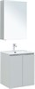 AQUANET Мебель для ванной подвесная Алвита New 60 2 дверцы, серый - фото 225653