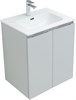 AQUANET Мебель для ванной подвесная Алвита New 60 2 дверцы, серый - фото 225658