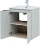 AQUANET Мебель для ванной подвесная Алвита New 60 2 дверцы, серый - фото 225665