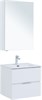 AQUANET Мебель для ванной подвесная Алвита New 60 2 ящика, белый матовый - фото 225678