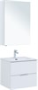 AQUANET Мебель для ванной подвесная Алвита New 60 2 ящика, белый матовый - фото 225679