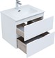 AQUANET Мебель для ванной подвесная Алвита New 60 2 ящика, белый матовый - фото 225682