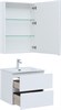 AQUANET Мебель для ванной подвесная Алвита New 60 2 ящика, белый матовый - фото 225684