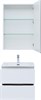 AQUANET Мебель для ванной подвесная Алвита New 60 2 ящика, белый матовый - фото 225685