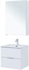 AQUANET Мебель для ванной подвесная Алвита New 60 2 ящика, белый матовый - фото 225688