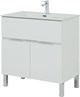 AQUANET Мебель для ванной напольная напольнаяАлвита New 80 1 ящик, 2 дверцы, белый матовый - фото 225727