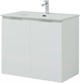 AQUANET Мебель для ванной подвесная Алвита New 80 2 дверцы, белый матовый - фото 225782