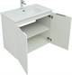 AQUANET Мебель для ванной подвесная Алвита New 80 2 дверцы, белый матовый - фото 225785