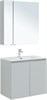 AQUANET Мебель для ванной подвесная Алвита New 80 2 дверцы, серый - фото 225798