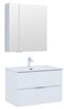 AQUANET Мебель для ванной подвесная Алвита New 80 2 ящика, белый матовый - фото 225820