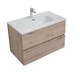 AQUANET Мебель для ванной подвесная Алвита New 80 2 ящика, дуб веллингтон белый - фото 225840