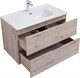 AQUANET Мебель для ванной подвесная Алвита New 80 2 ящика, дуб веллингтон белый - фото 225841