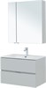 AQUANET Мебель для ванной подвесная Алвита New 80 2 ящика, серый - фото 225857