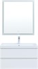 AQUANET Мебель для ванной подвесная Беркли 80 белый глянец (2 ящика) - фото 225897