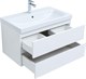 AQUANET Мебель для ванной подвесная Беркли 80 белый глянец (2 ящика) - фото 225902