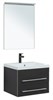 AQUANET Мебель для ванной подвесная Верона 58 New черный матовый - фото 226036
